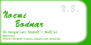 noemi bodnar business card